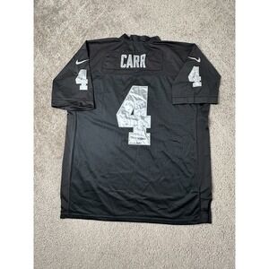 Vintage Mens Jersey NFL Las Vegas Raiders #4 Derek Carr Nike, Football Size 48 L
